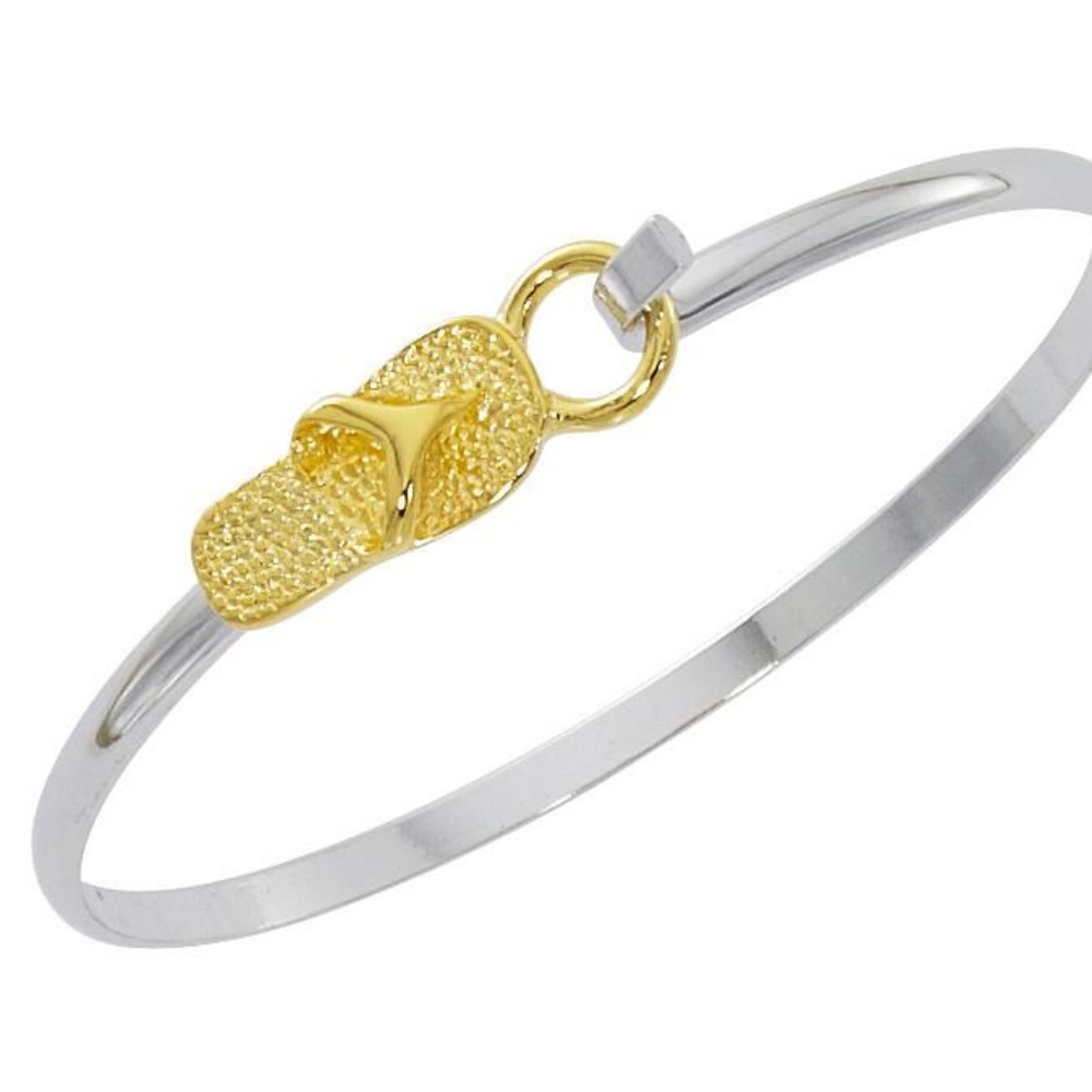 Cape Cod Style Flip Flop Cuff Bracelet